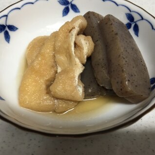 こんにゃくとおあげの煮物